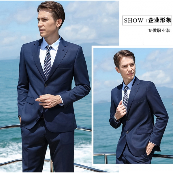 深藍色時尚正裝